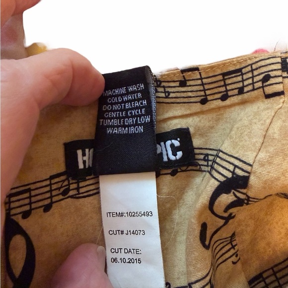 Ladies Halter Music Note Dress-Crinoline-Zip Back-Adjustable Bodice-Size XL - Picture 9 of 11